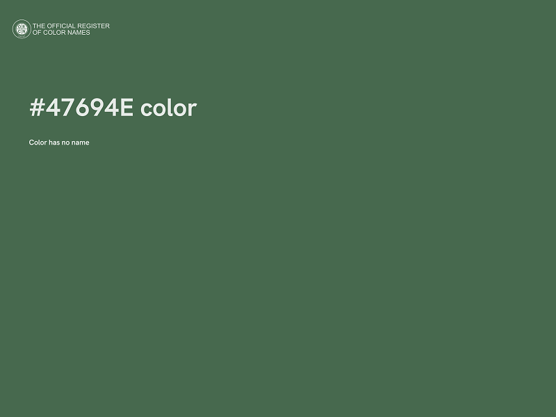 #47694E color image