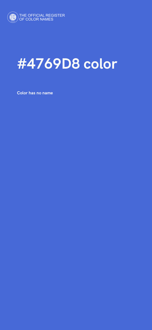 #4769D8 color image