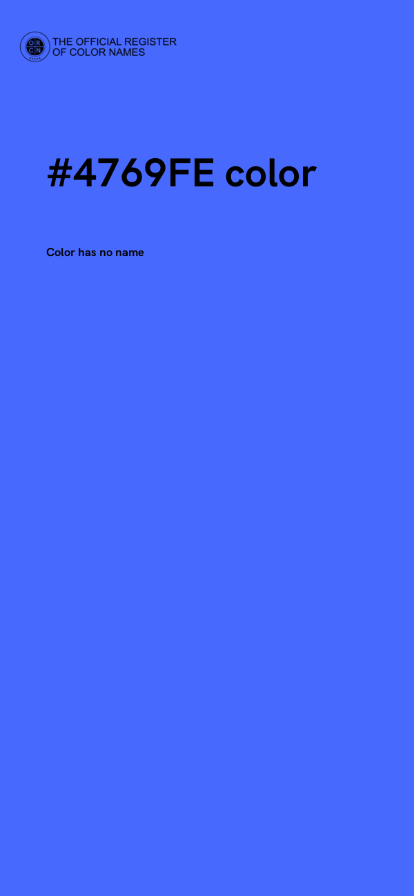 #4769FE color image