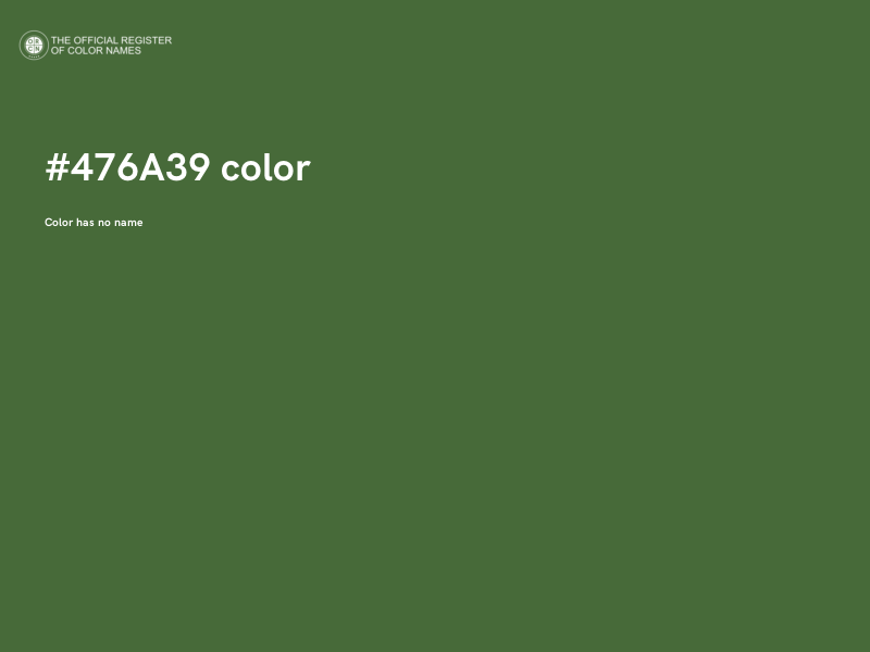 #476A39 color image