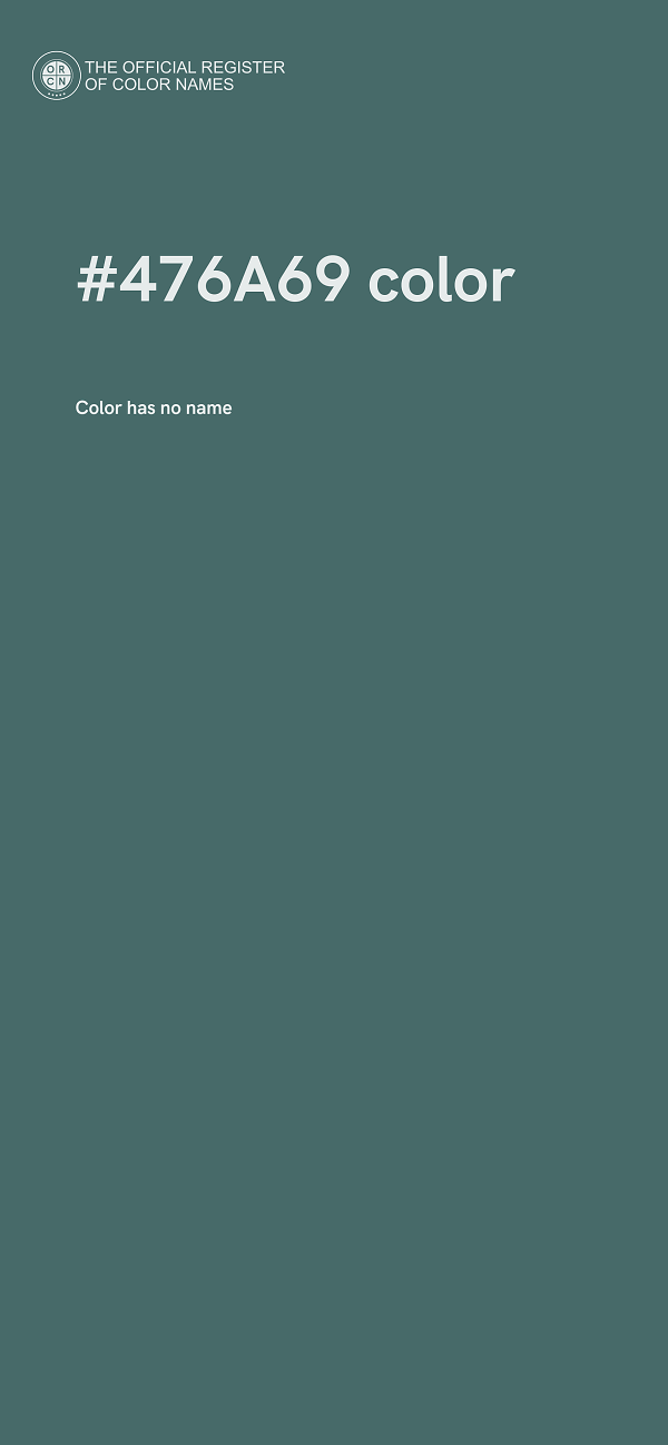 #476A69 color image