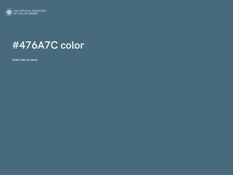 #476A7C color image