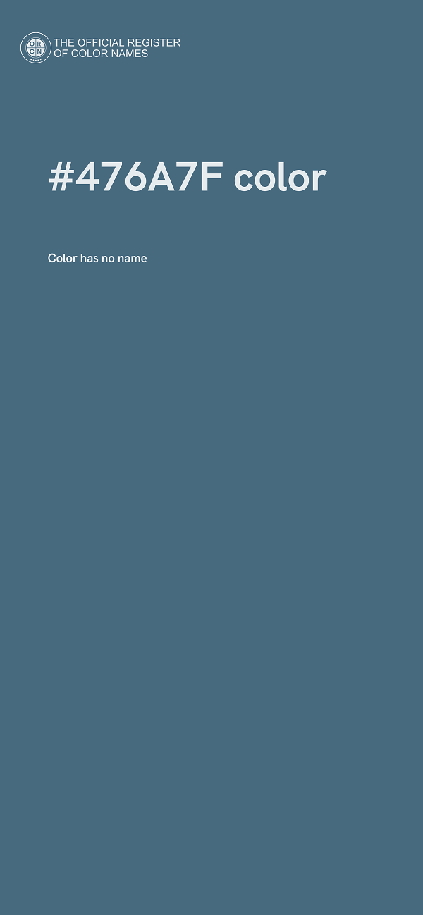 #476A7F color image