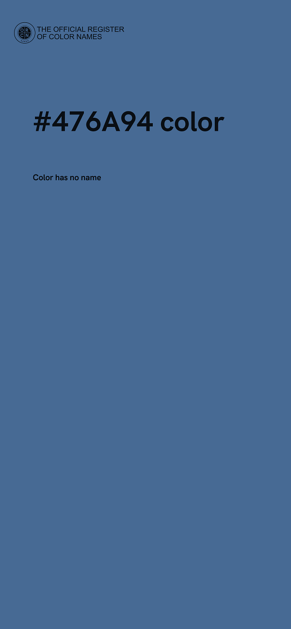 #476A94 color image