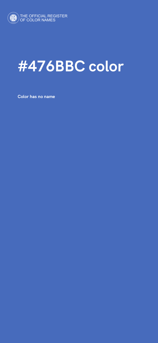 #476BBC color image