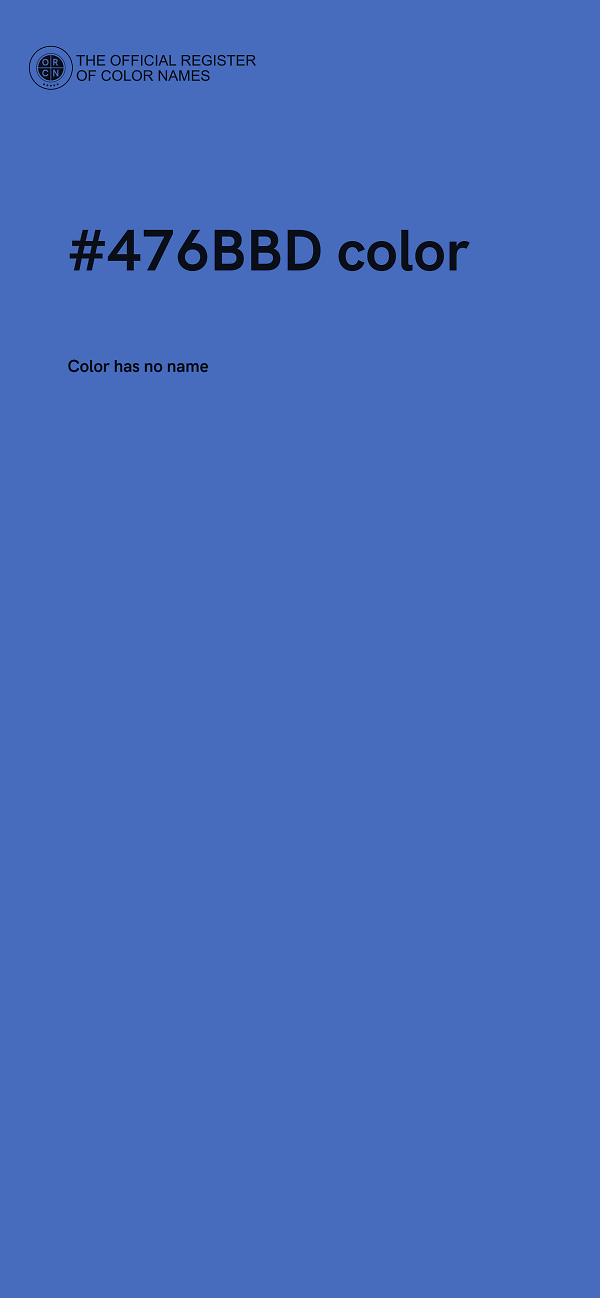 #476BBD color image