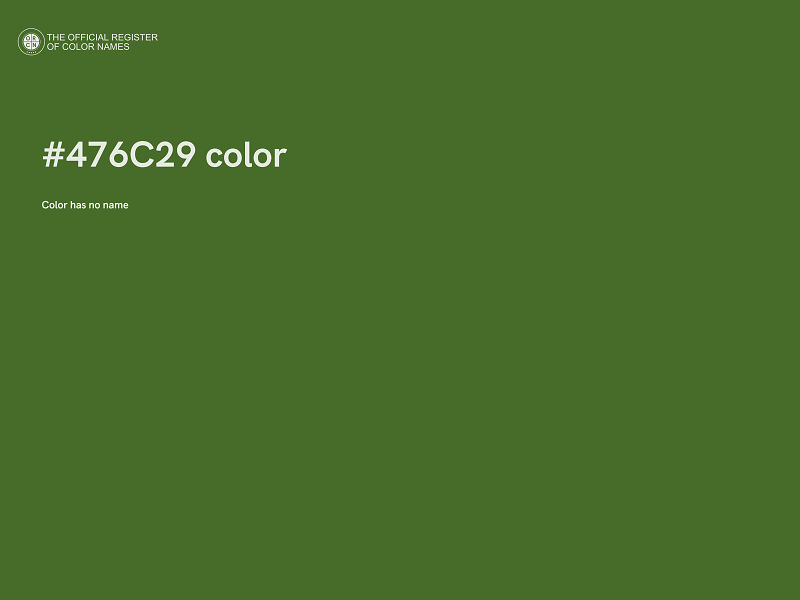 #476C29 color image