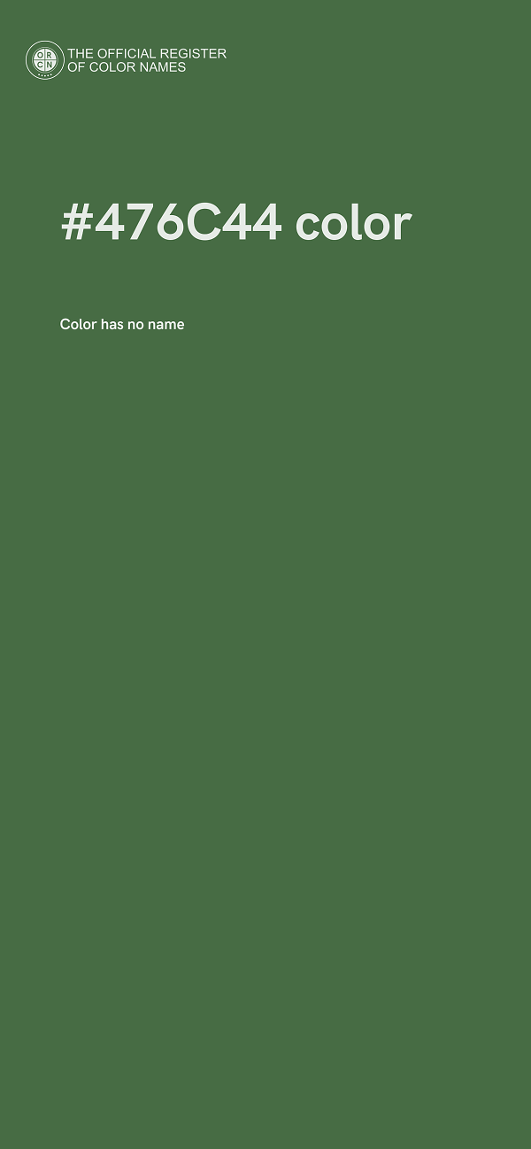 #476C44 color image