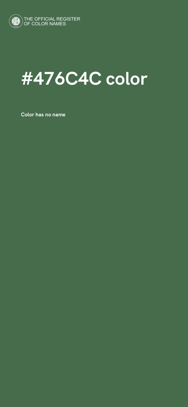 #476C4C color image