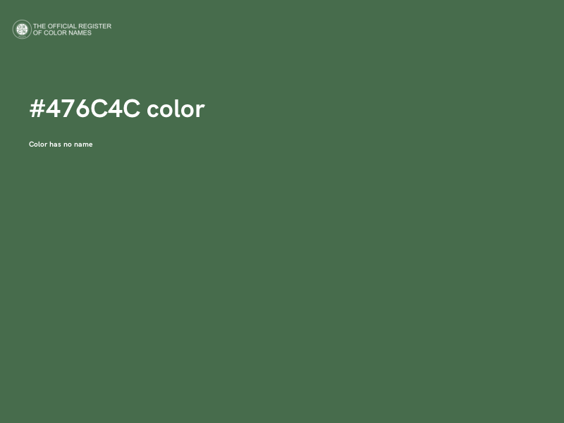 #476C4C color image