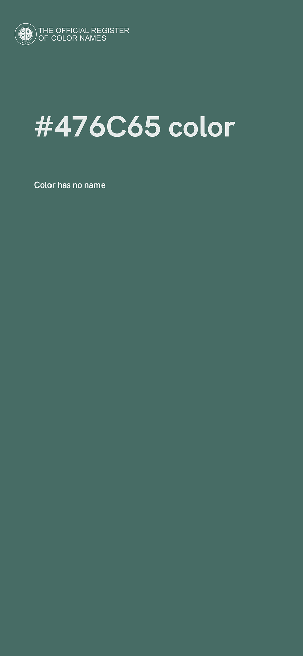 #476C65 color image