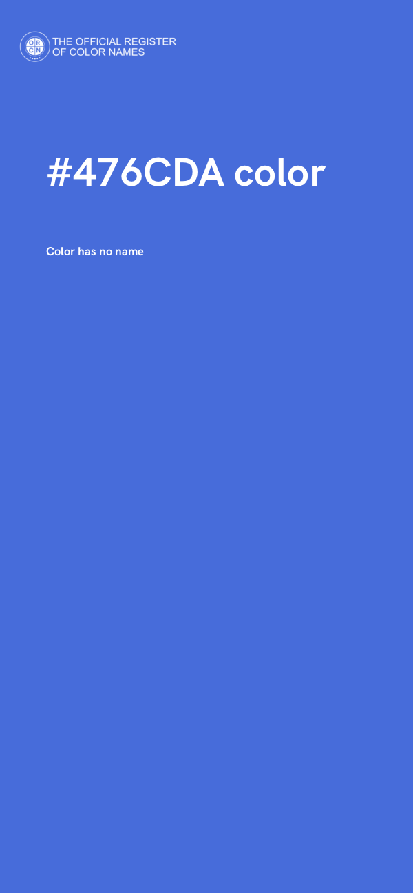 #476CDA color image