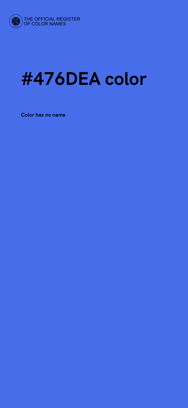 #476DEA color image