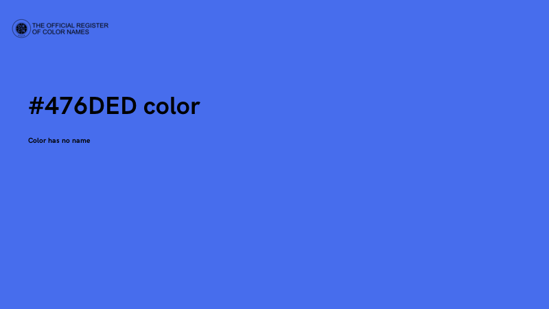 #476DED color image