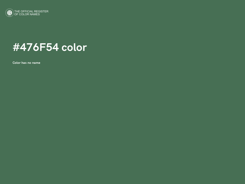 #476F54 color image