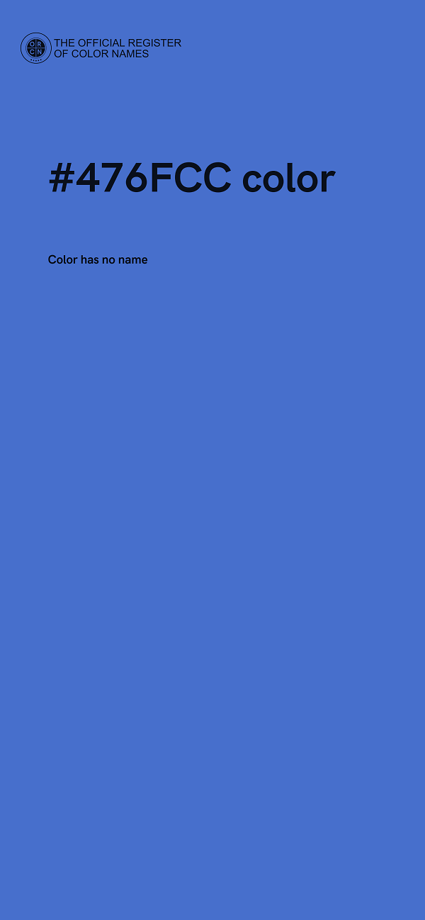 #476FCC color image
