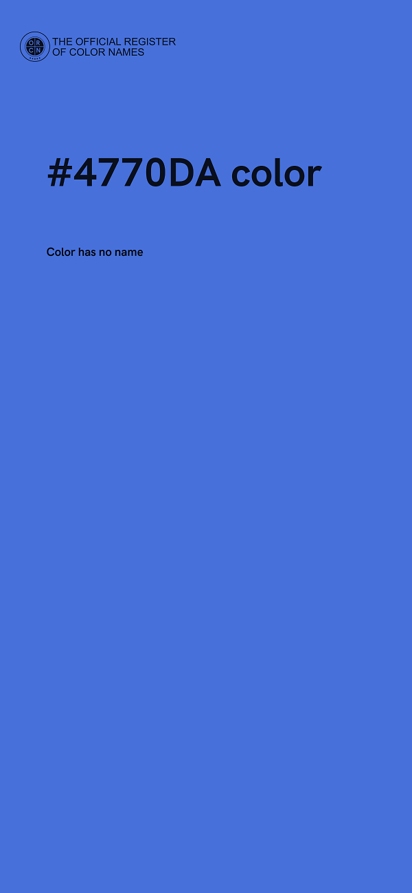 #4770DA color image