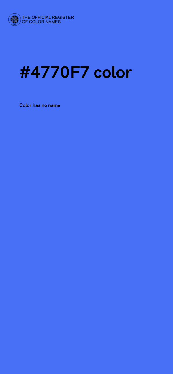 #4770F7 color image