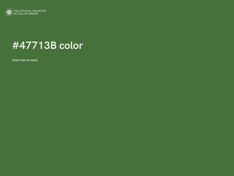 #47713B color image