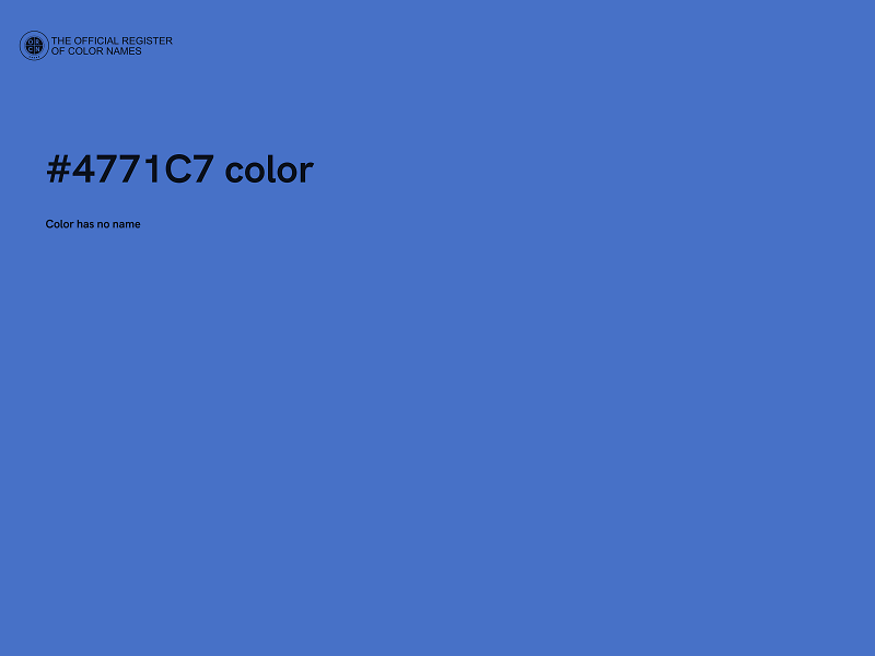 #4771C7 color image