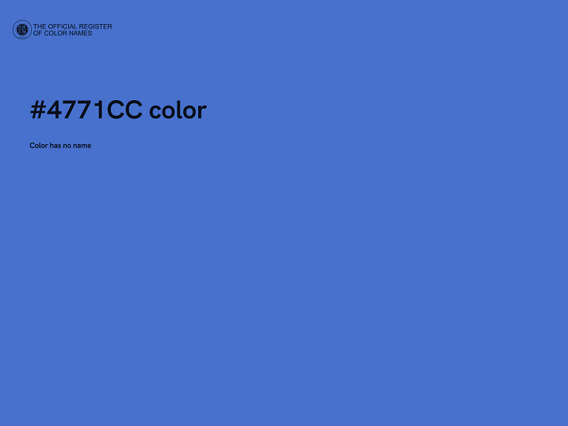 #4771CC color image