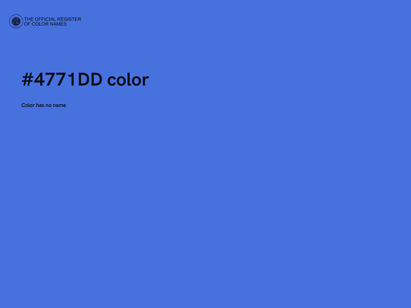 #4771DD color image