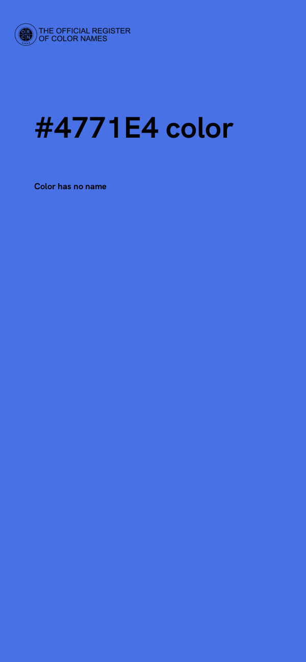 #4771E4 color image