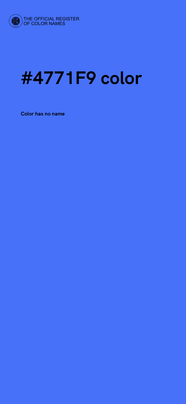 #4771F9 color image