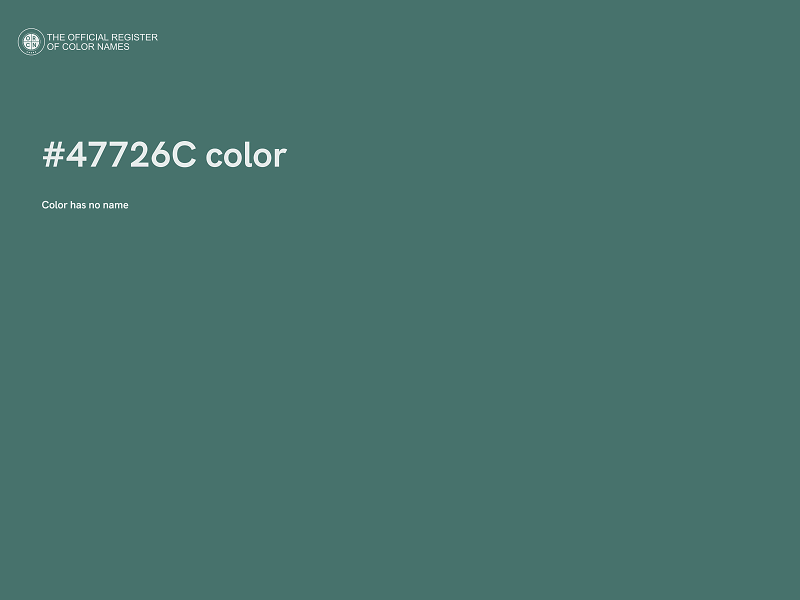 #47726C color image