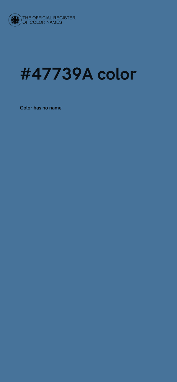 #47739A color image