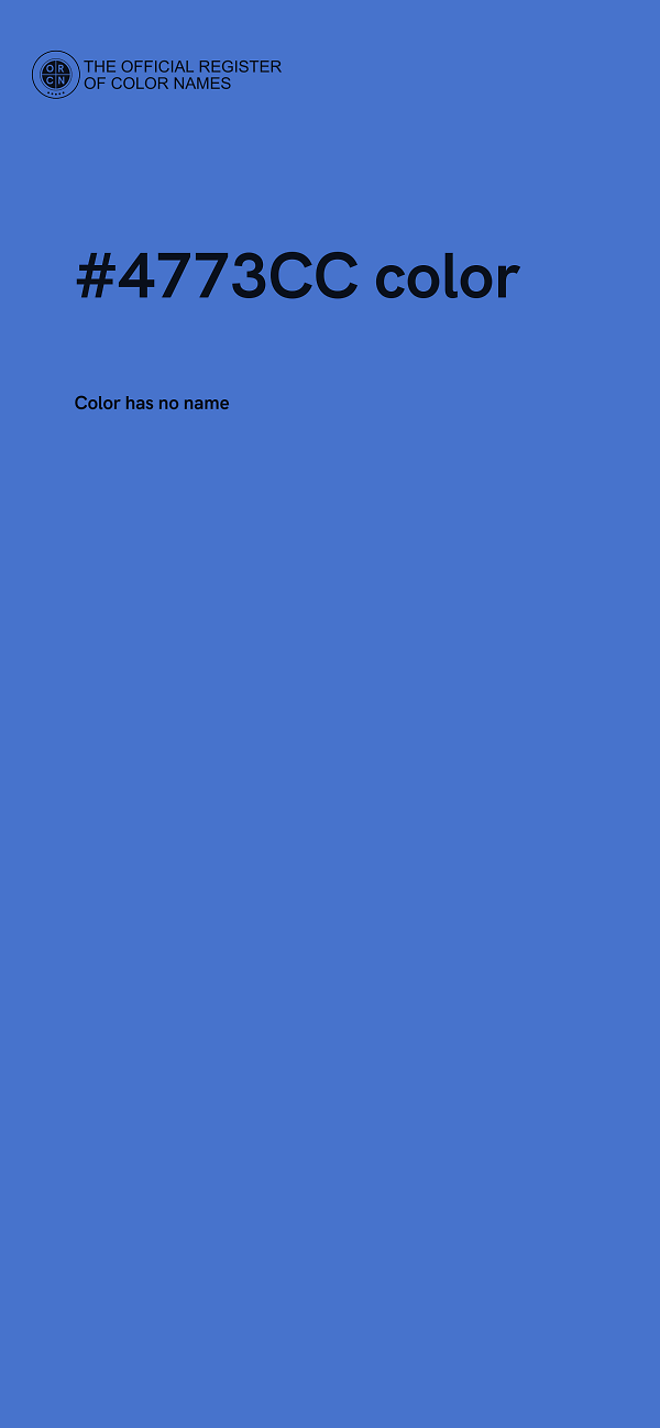 #4773CC color image