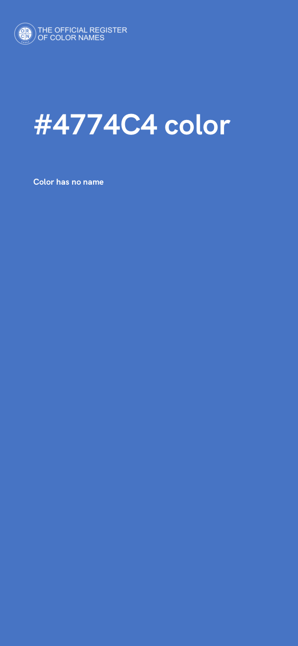 #4774C4 color image