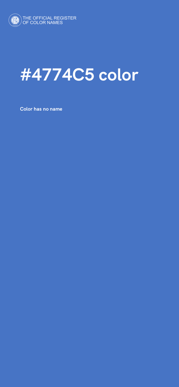 #4774C5 color image