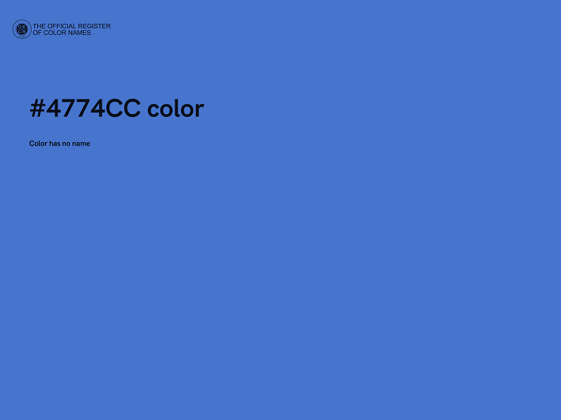 #4774CC color image