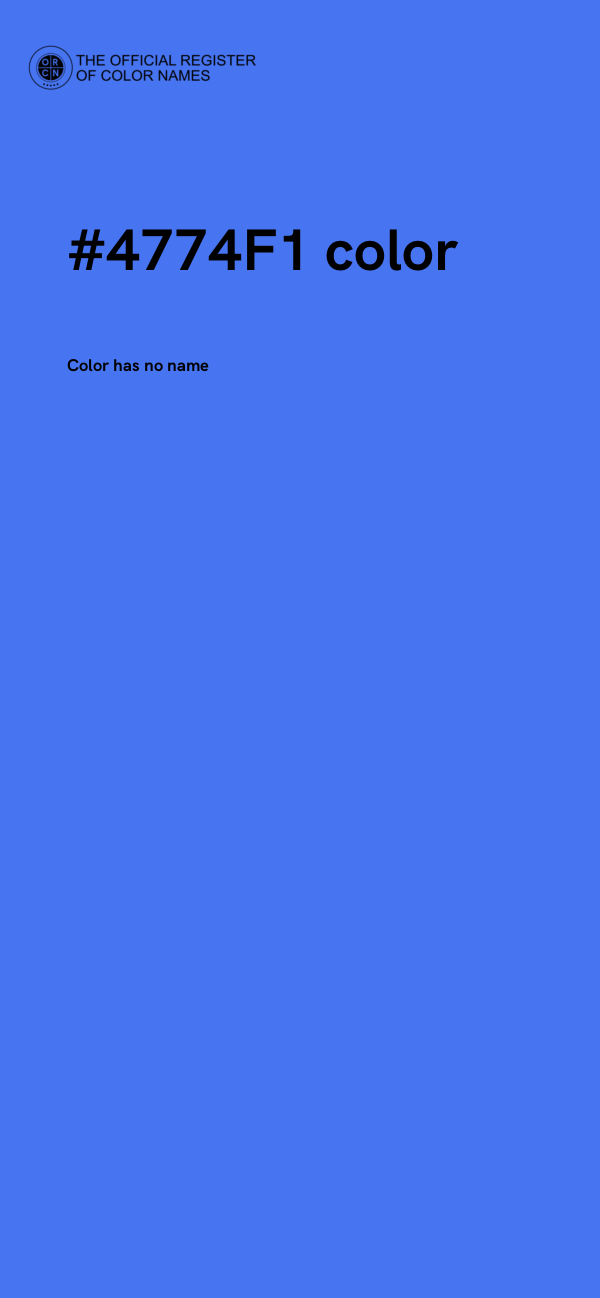 #4774F1 color image