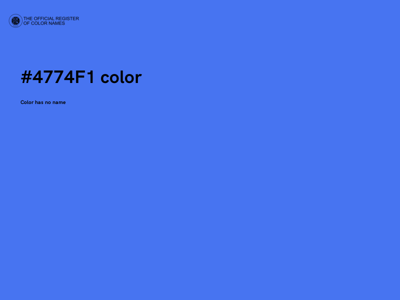 #4774F1 color image