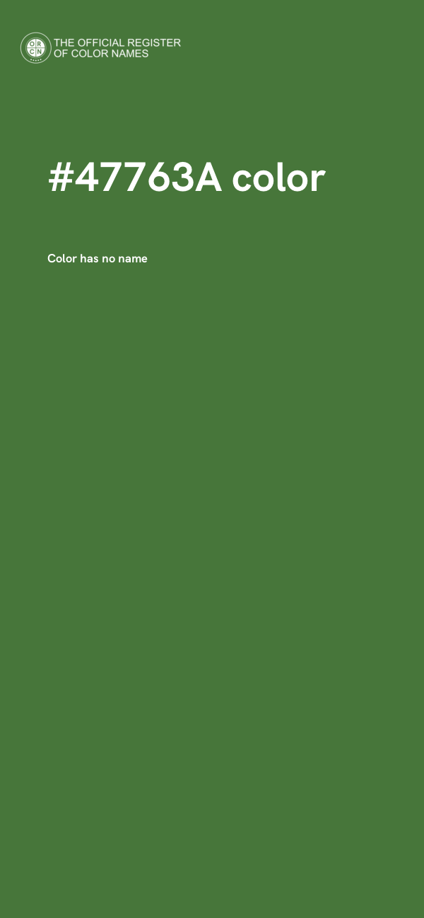 #47763A color image