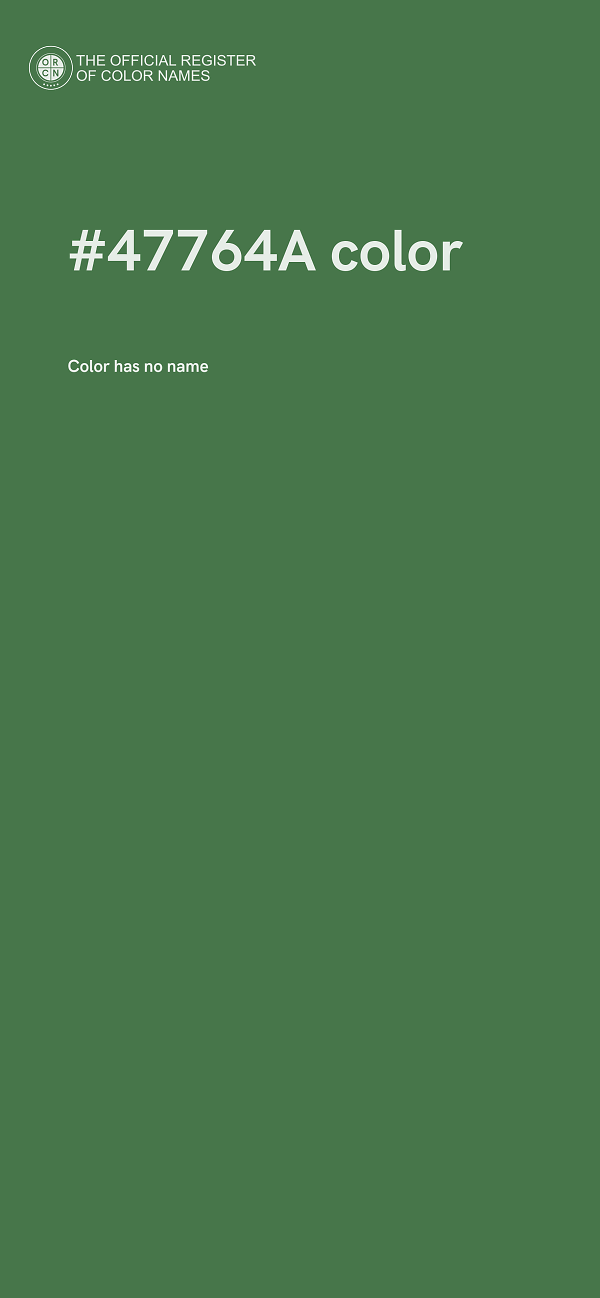 #47764A color image