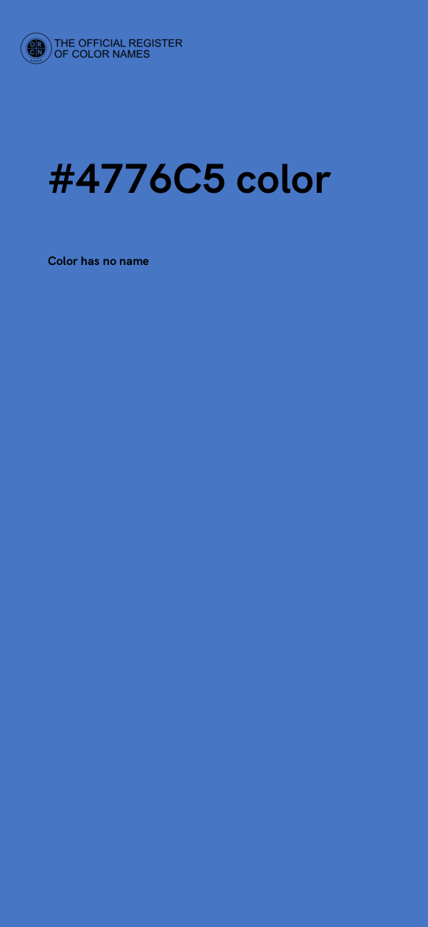 #4776C5 color image