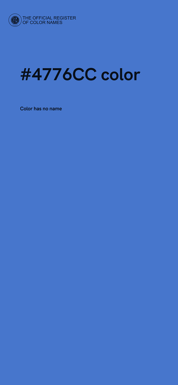 #4776CC color image