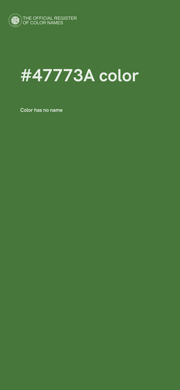 #47773A color image