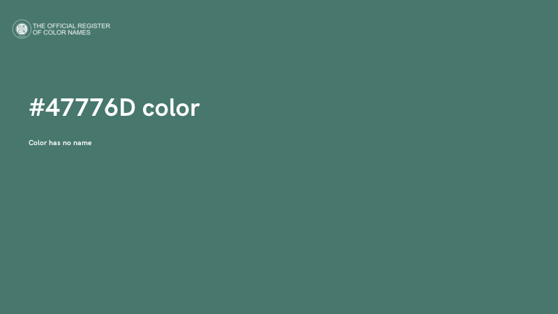#47776D color image