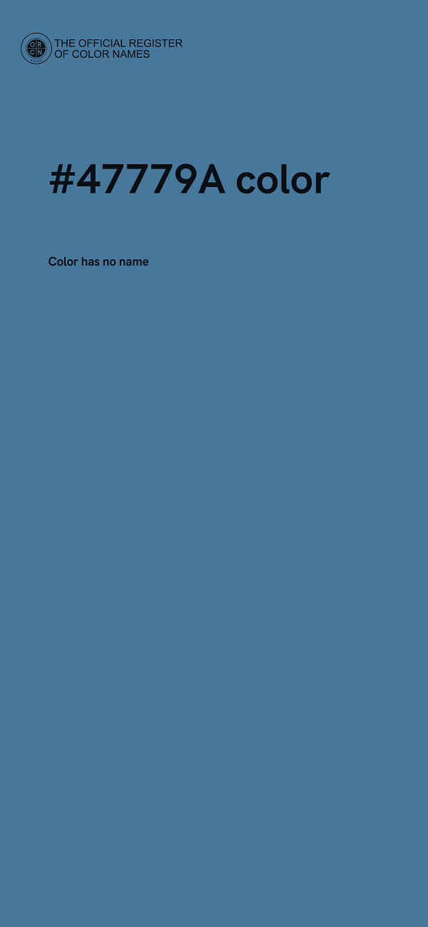 #47779A color image