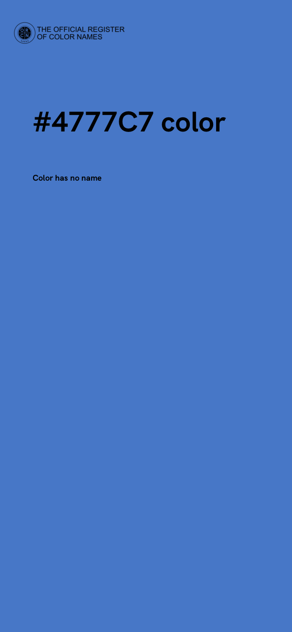 #4777C7 color image