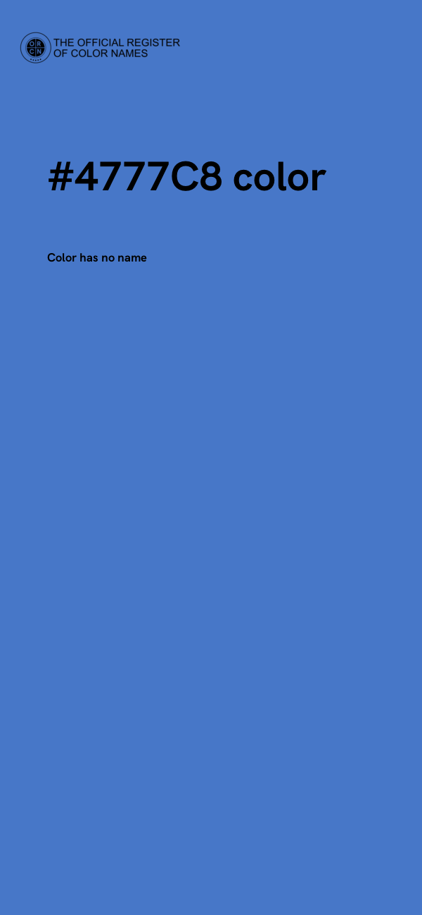 #4777C8 color image