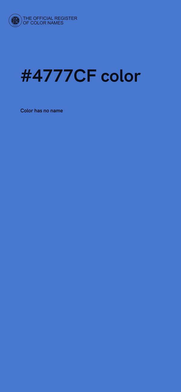 #4777CF color image