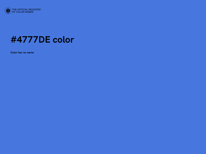 #4777DE color image