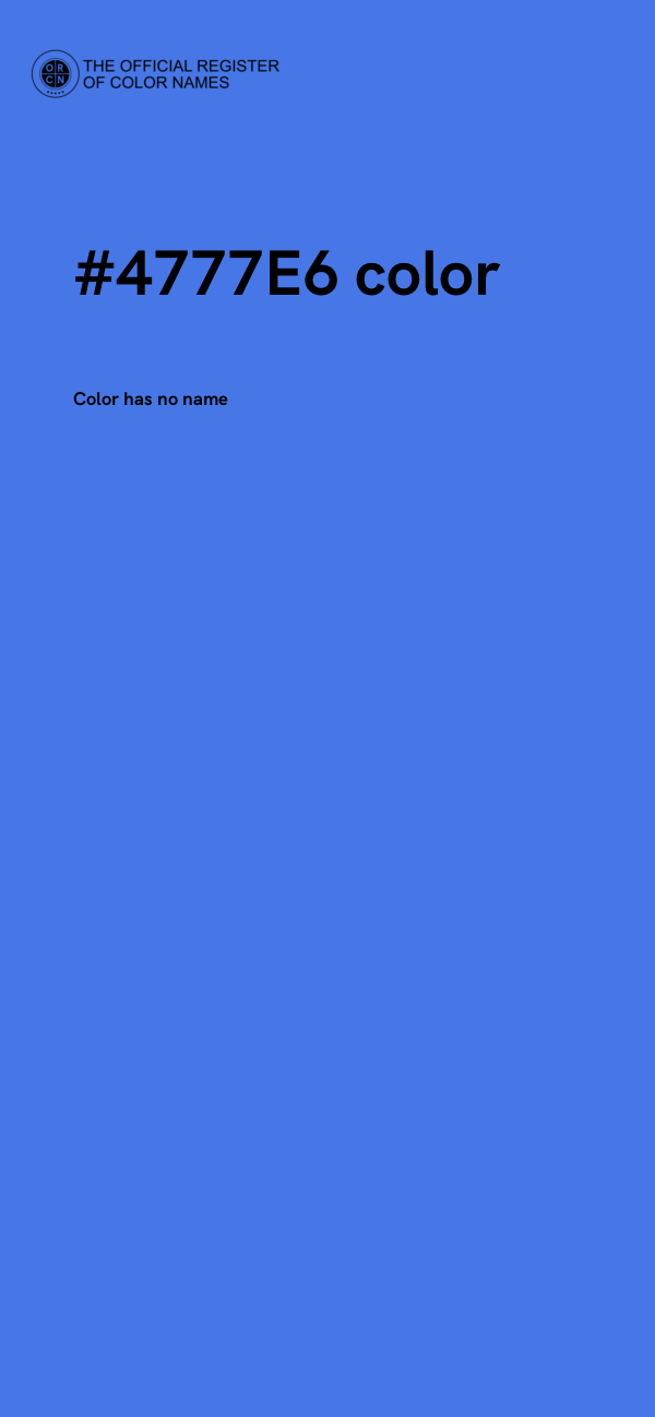#4777E6 color image