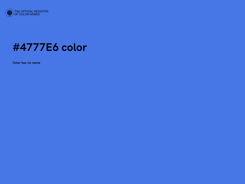 #4777E6 color image