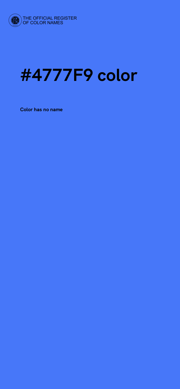 #4777F9 color image